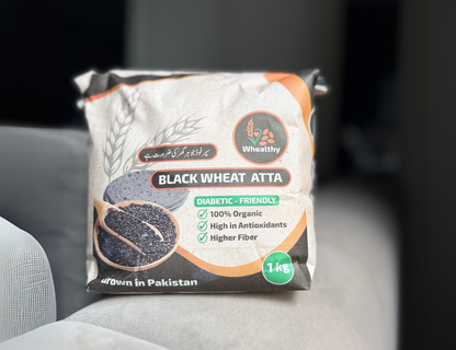 Black Wheat Atta – 100% Natural, High Fiber, and Easy to Digest