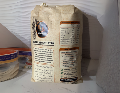Black Wheat Atta – 100% Natural, High Fiber, and Easy to Digest