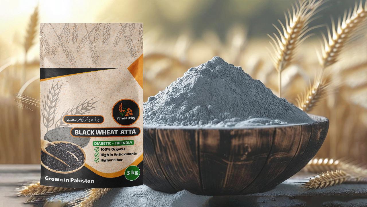 Black Wheat Atta – 100% Natural, High Fiber, and Easy to Digest